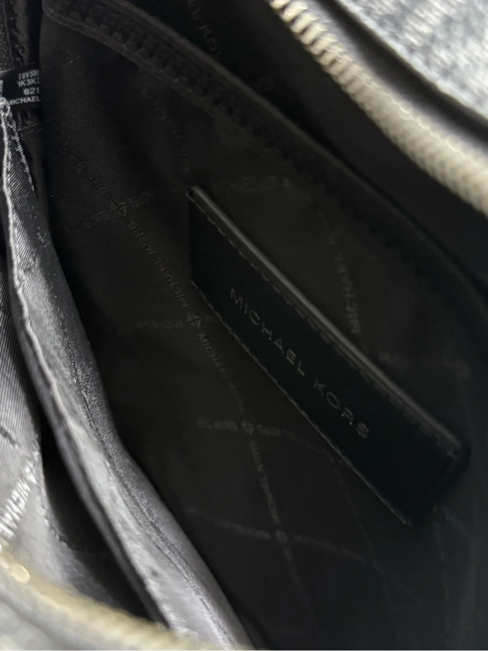 Michael Kors Men's Gray/Black Signature Messenger Bag